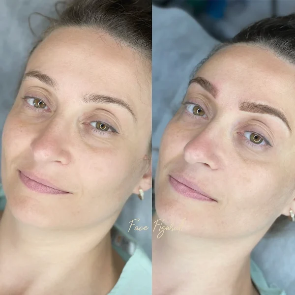 powder ombre eyebrows